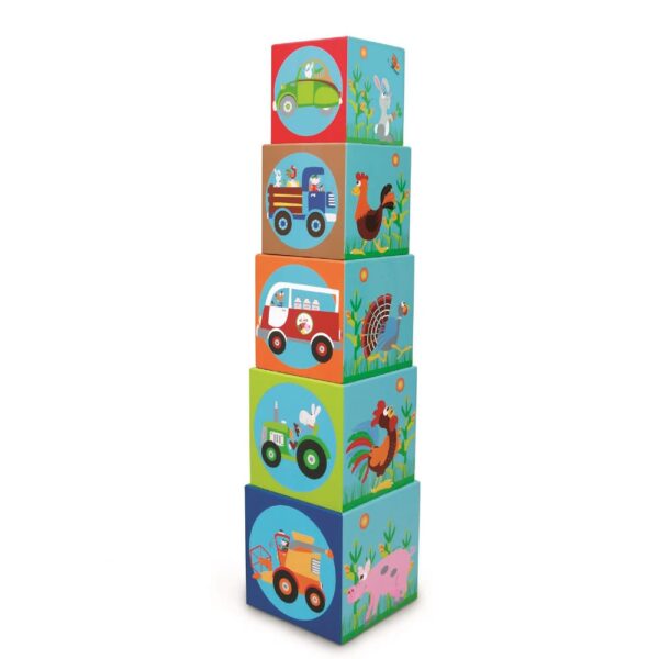 LA GRANJA  CUBOS PARA APILAR JUMBO, 5 CUBOS - Imagen 2