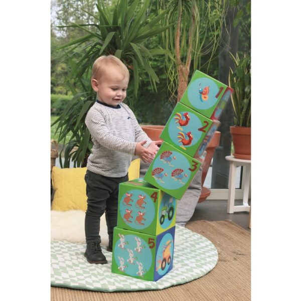 LA GRANJA  CUBOS PARA APILAR JUMBO, 5 CUBOS