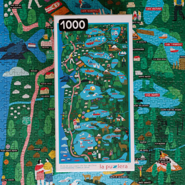 Puzzle Mapa Ruta de los Lagos 1000 Piezas - Imagen 3