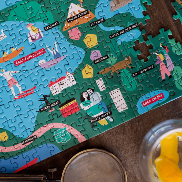 Puzzle Mapa Ruta de los Lagos 1000 Piezas - Imagen 4