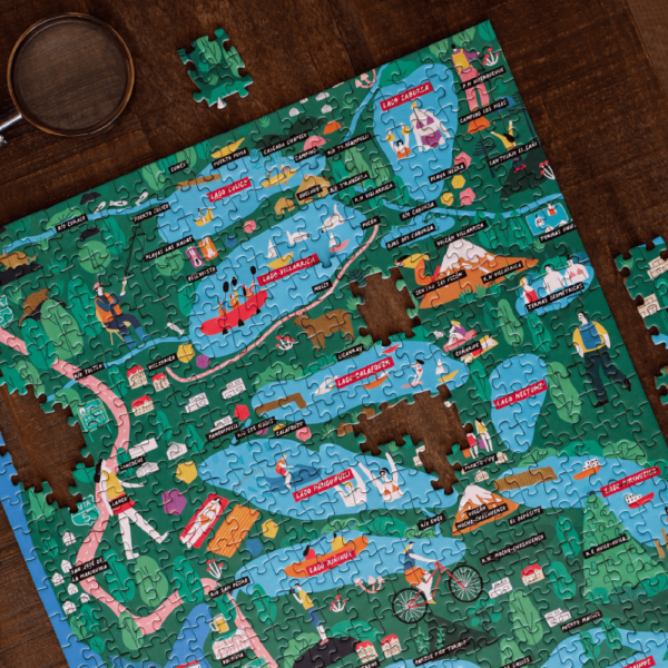 Puzzle Mapa Ruta de los Lagos 1000 Piezas - Imagen 5